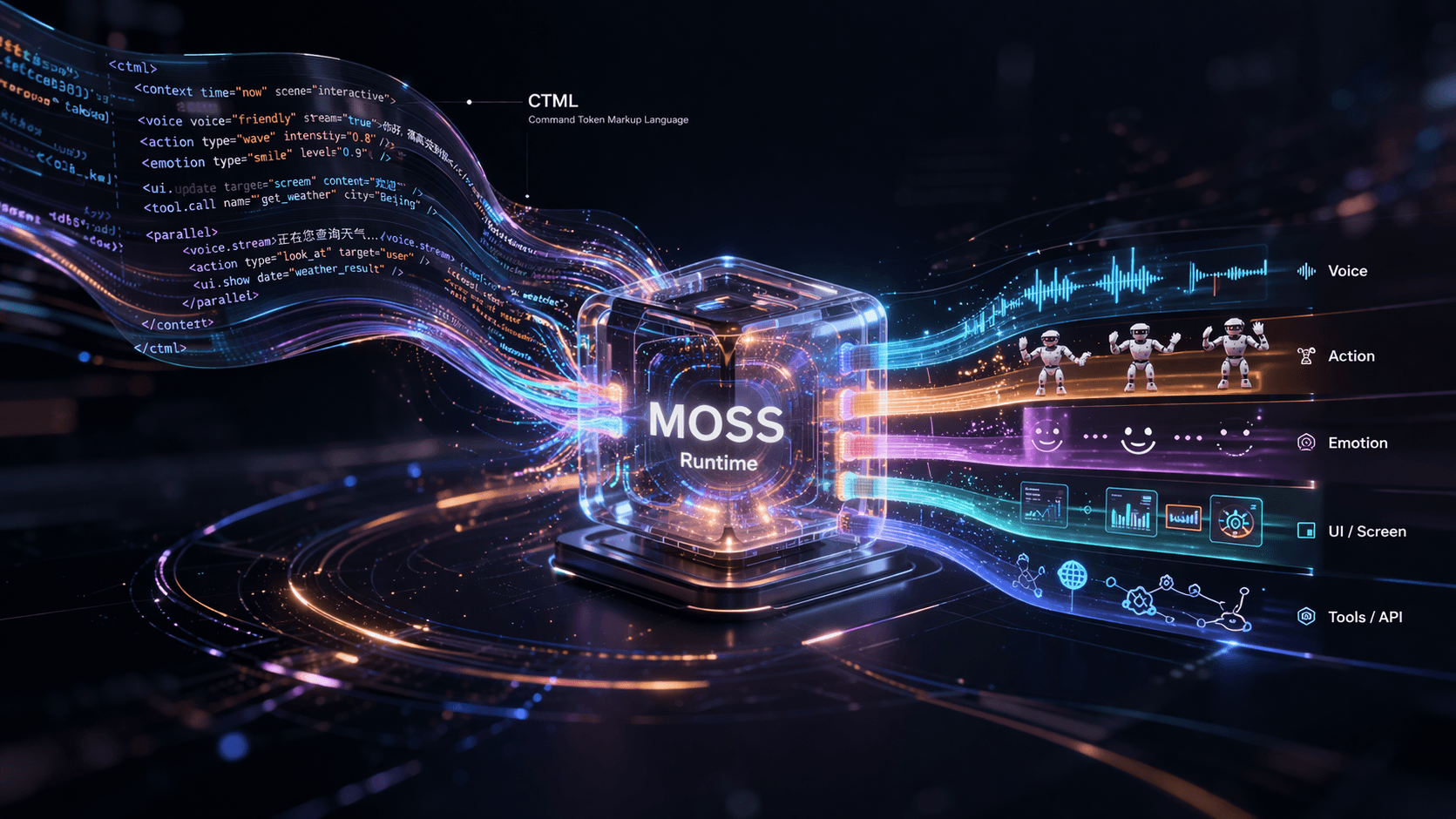 MOSS runtime visualization